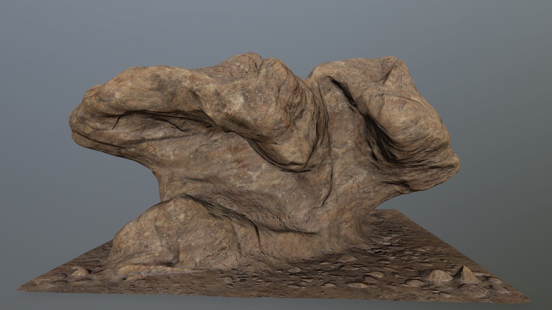 rocks rock Low-poly 3D model_6