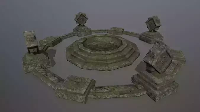 temple 1 stone circle with stones