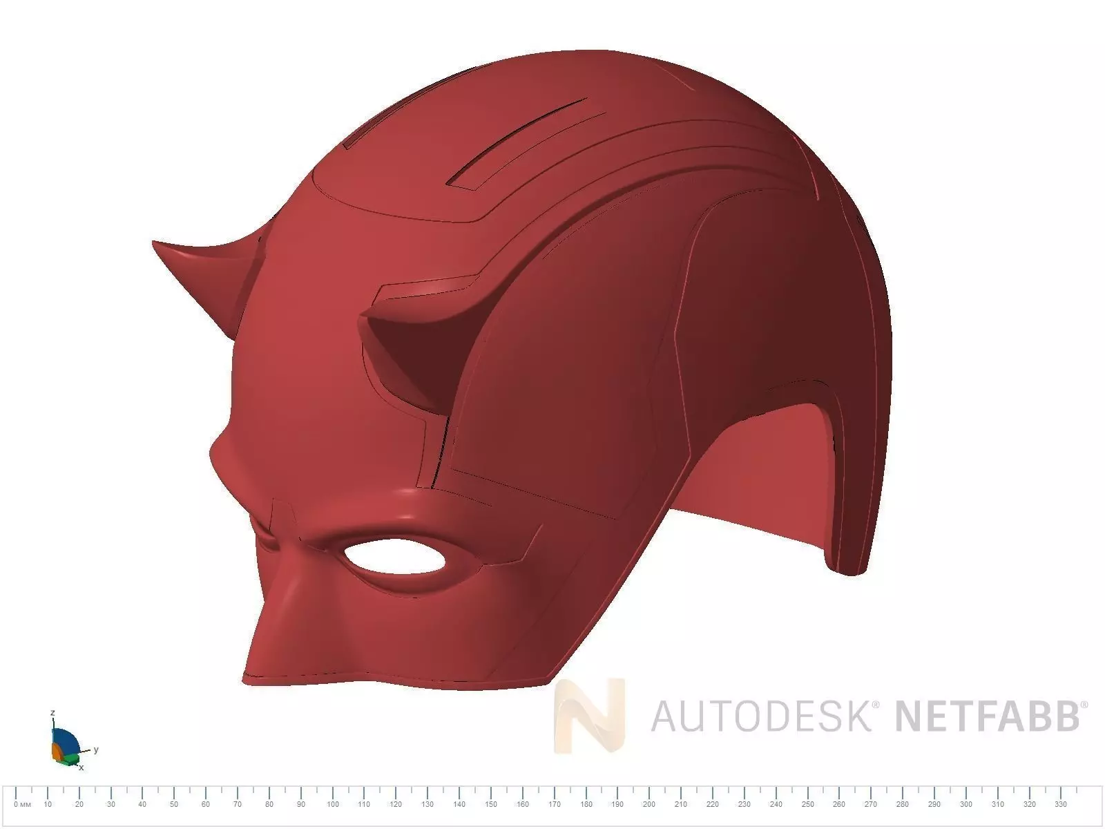 Daredevil Helmet from Netflix 3 season 3D print model_0