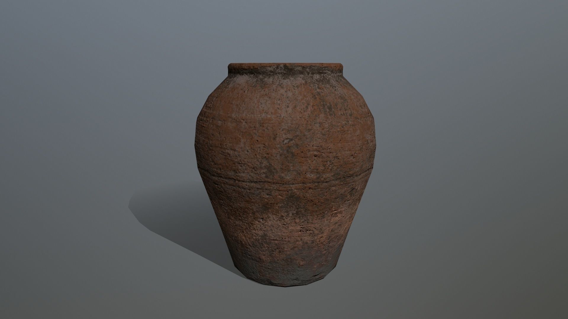 old vase set Low-poly 3D model_7