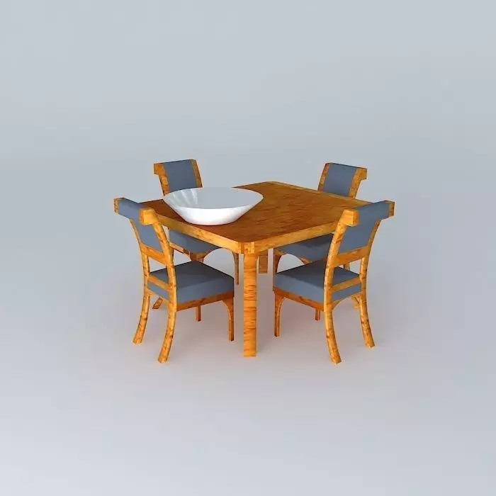 Dining Table Free 3D model_0