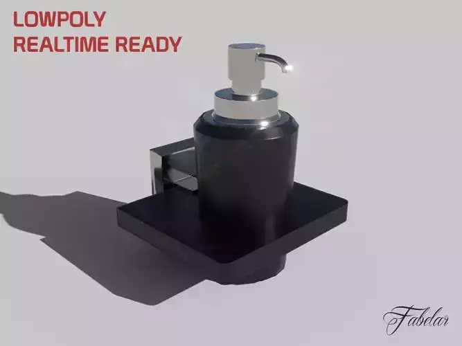 Liquid soap container Low-poly 3D model