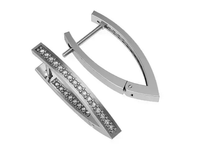 Classic diamond earrings