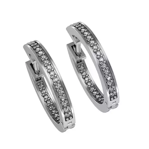 Classic round earrings 