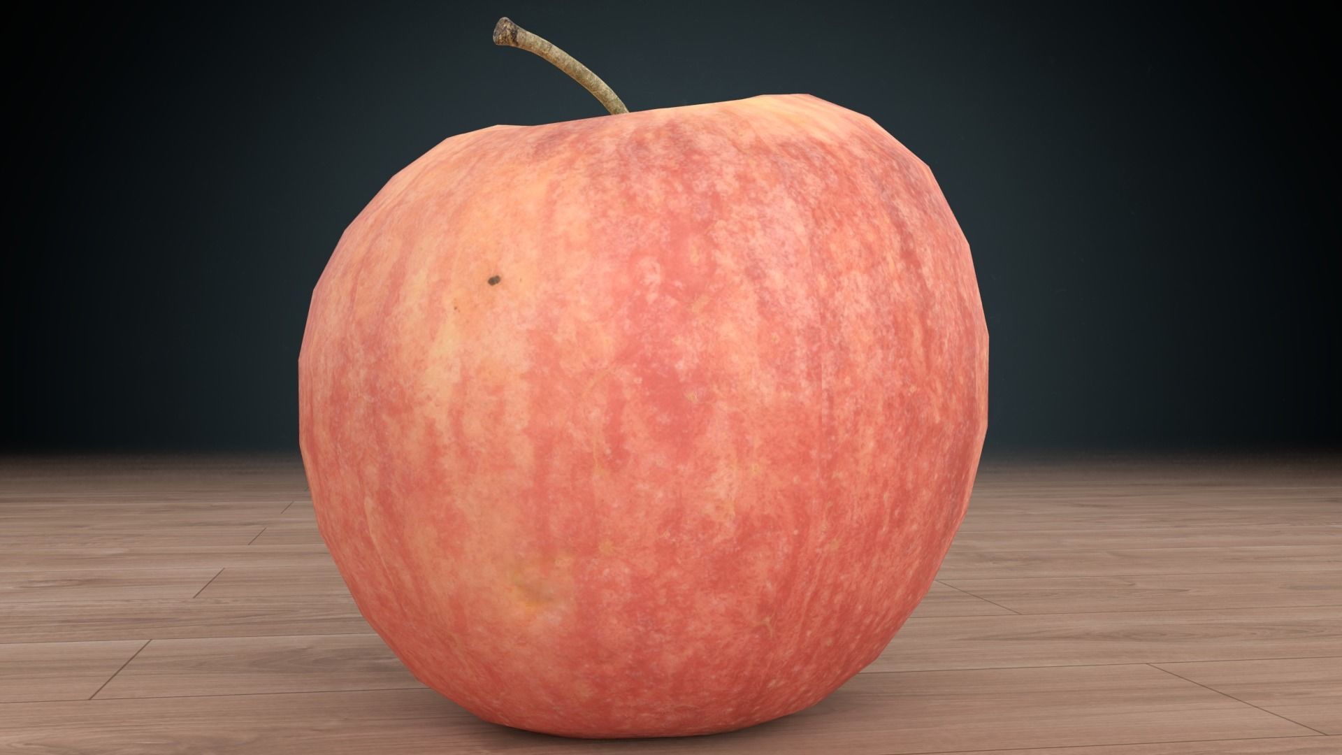 Apple Low-poly 3D model_5