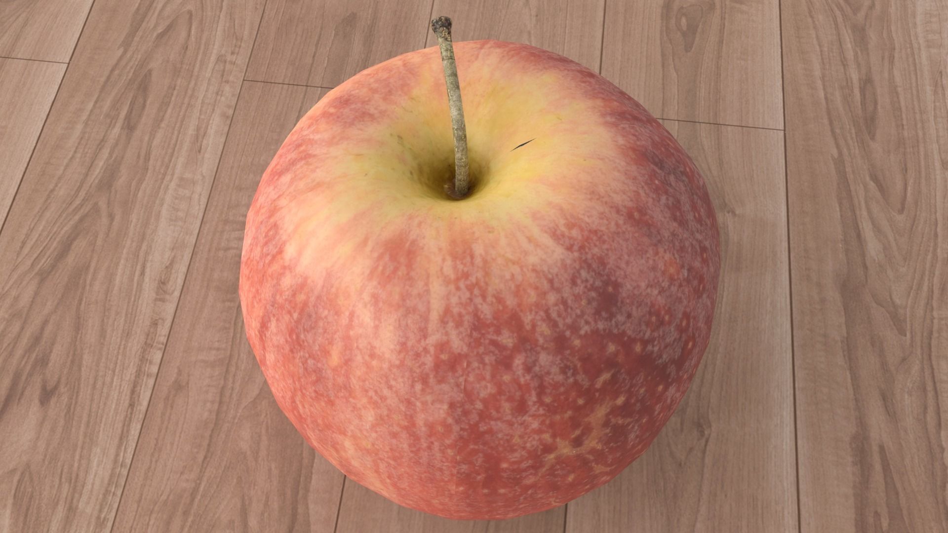 Apple Low-poly 3D model_9