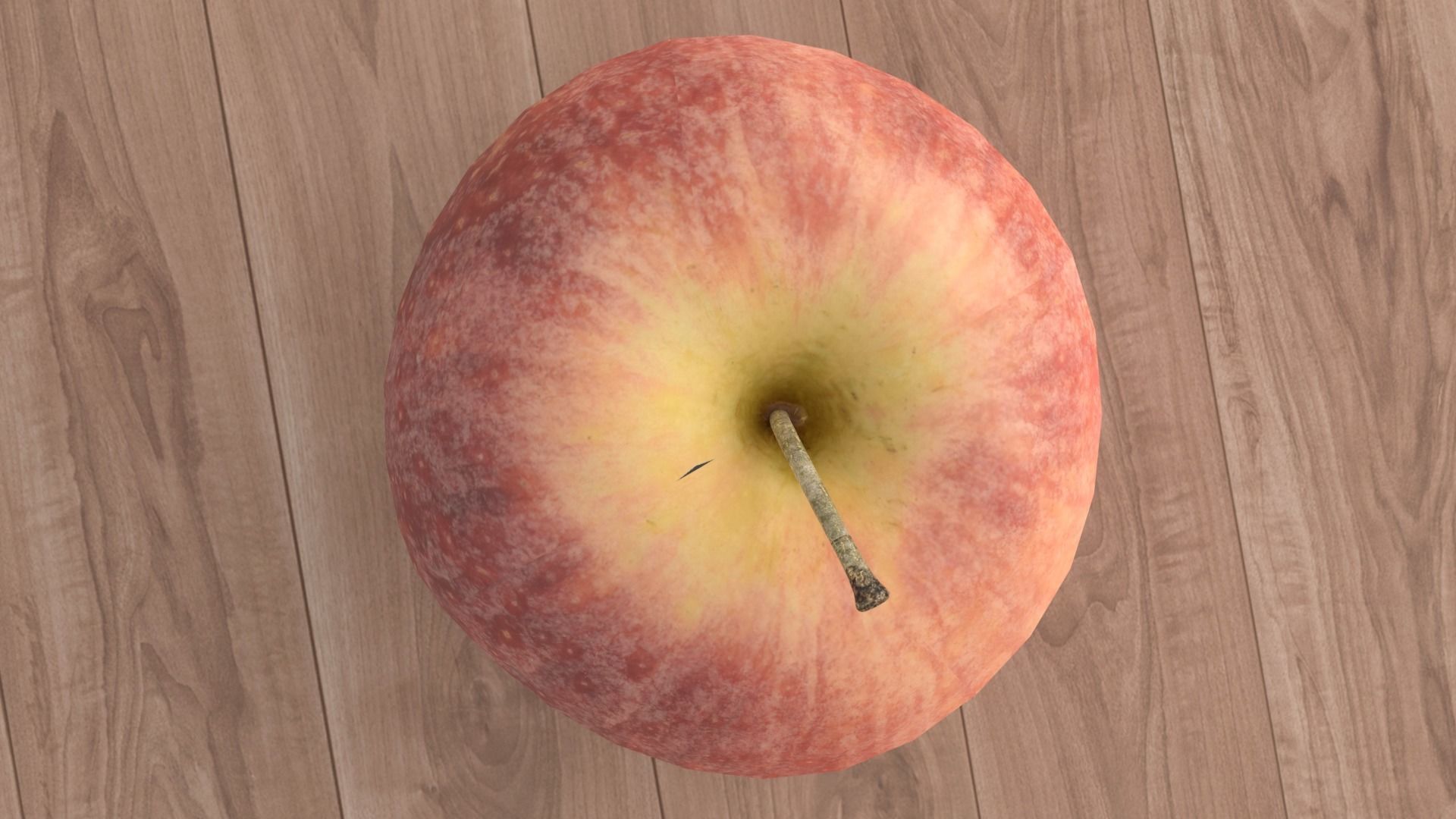 Apple Low-poly 3D model_2