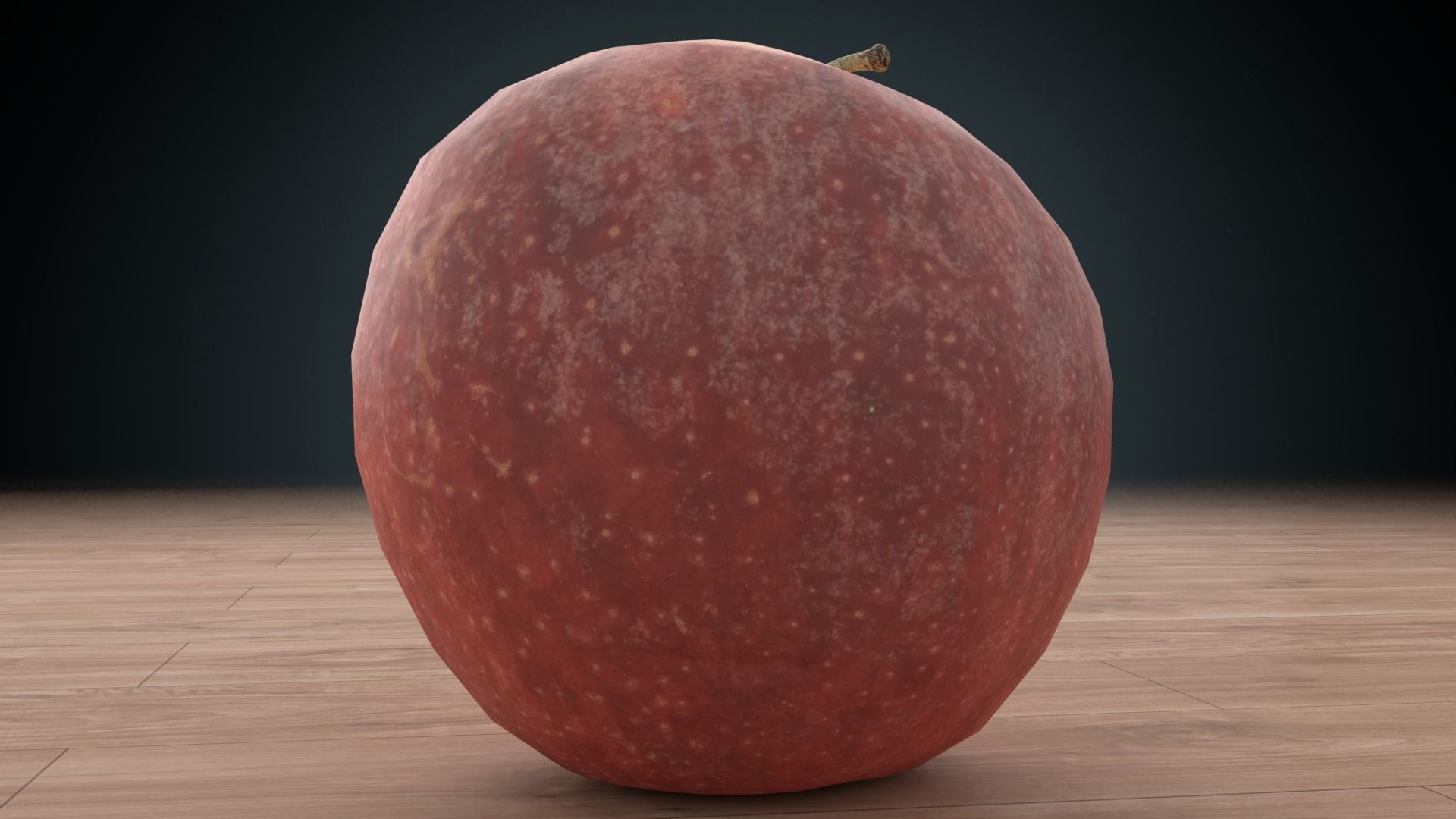 Apple Low-poly 3D model_6