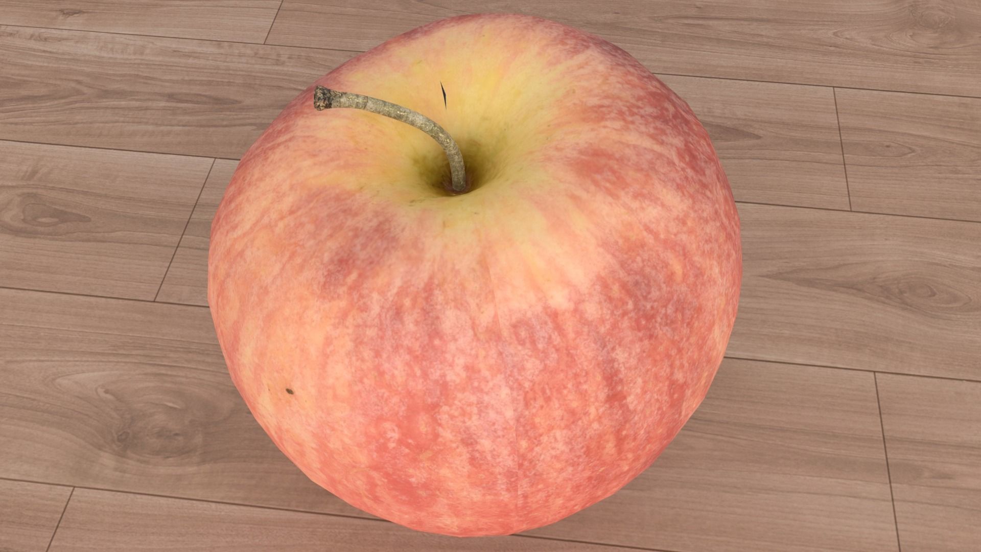 Apple Low-poly 3D model_8