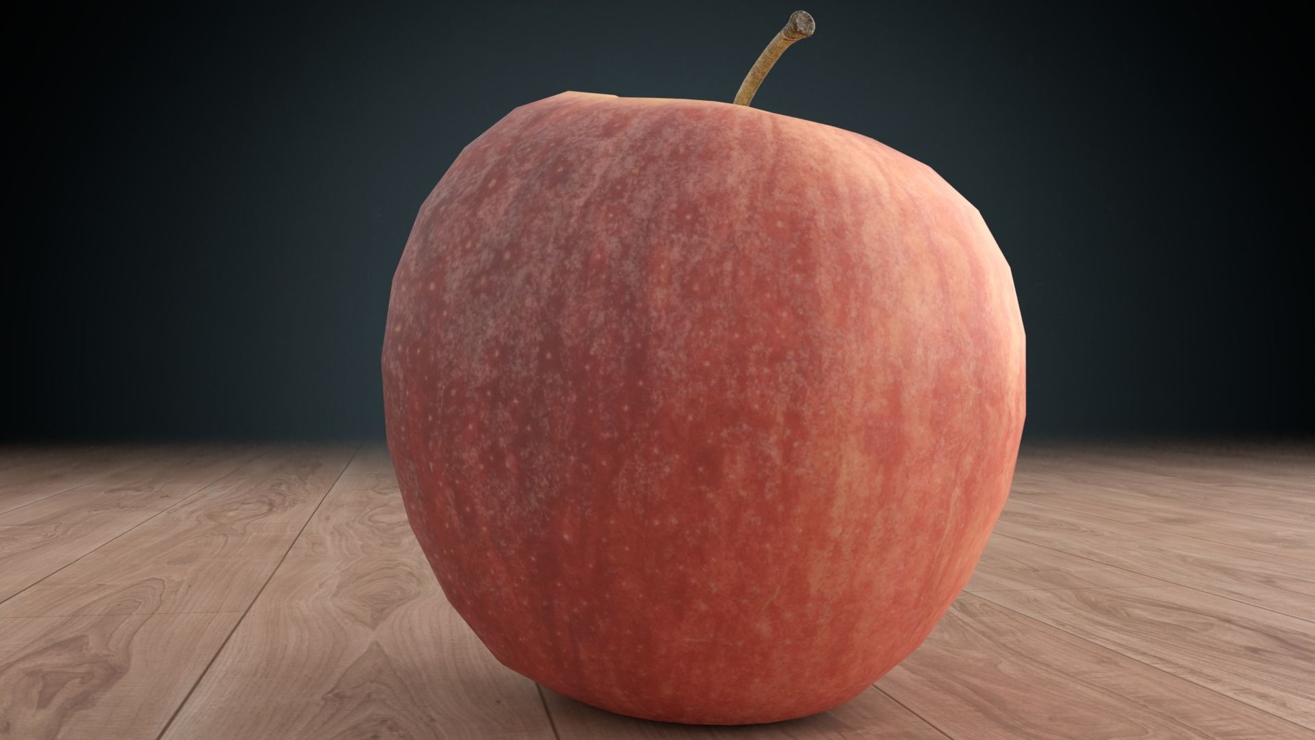 Apple Low-poly 3D model_3