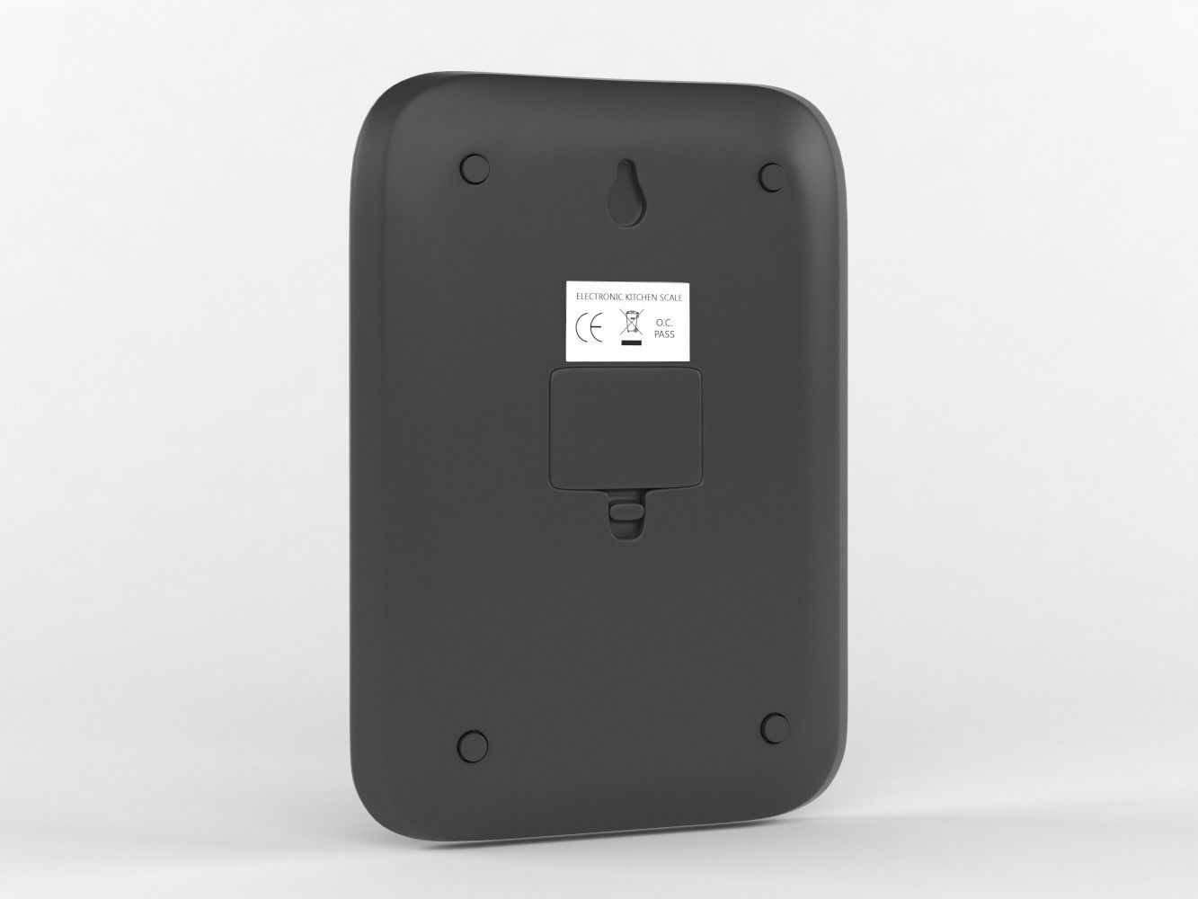 Digital kitchen scale 3D model_2