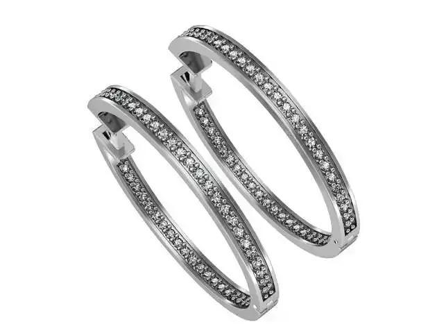 Classic round earrings