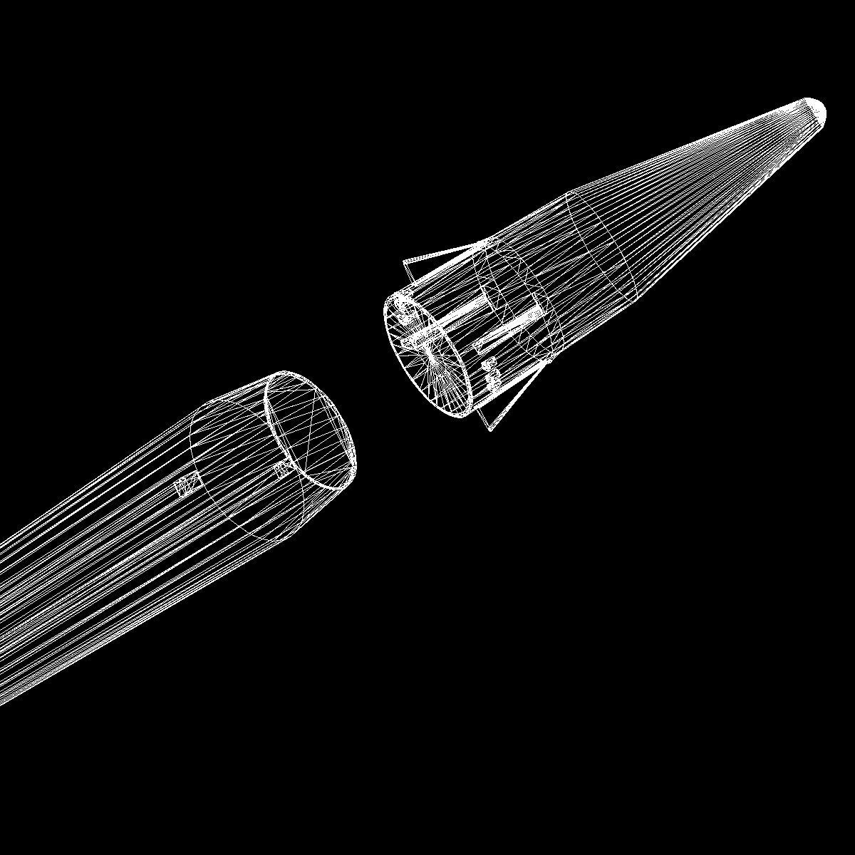 Emad Ballistic Missile 3D model_23