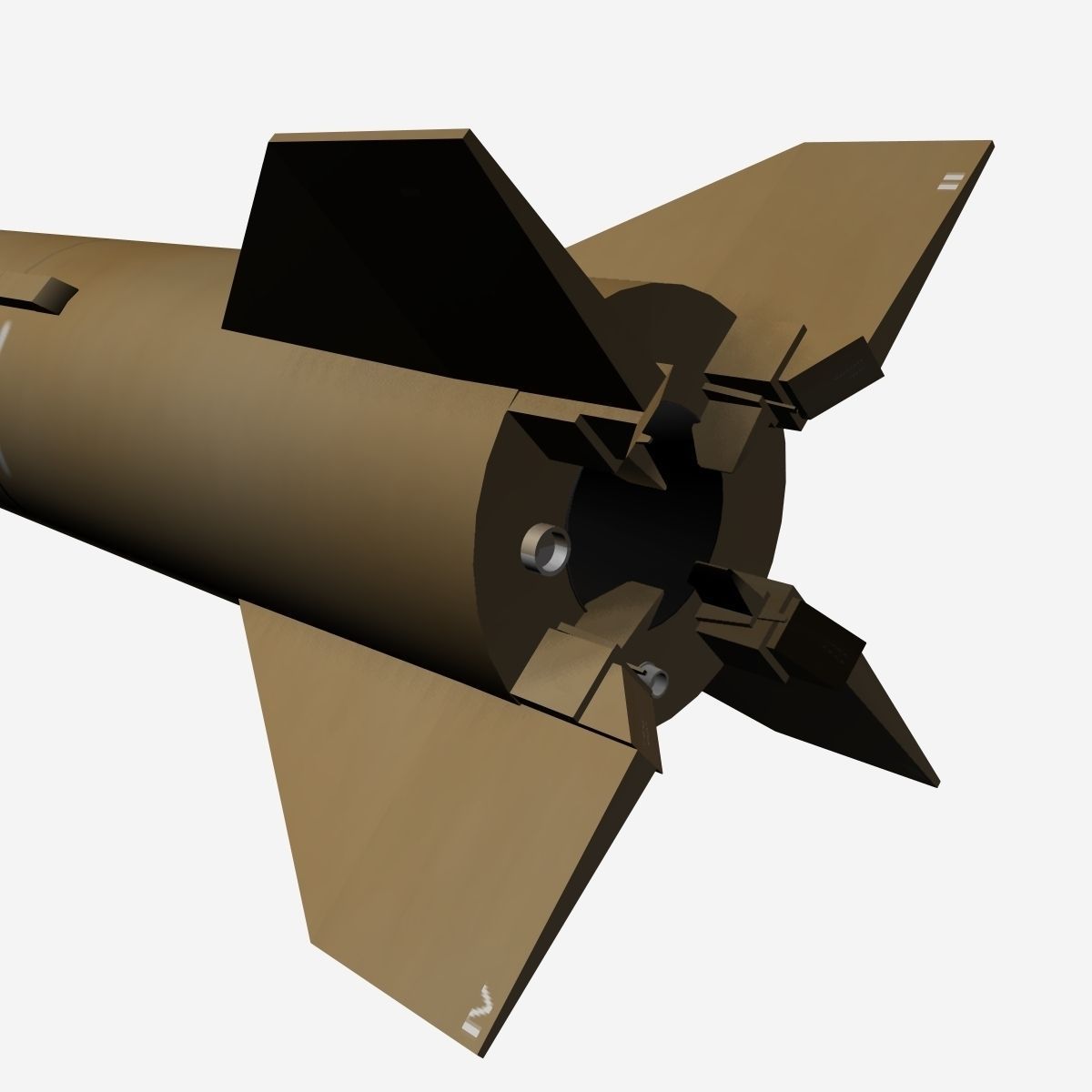 Emad Ballistic Missile 3D model_7