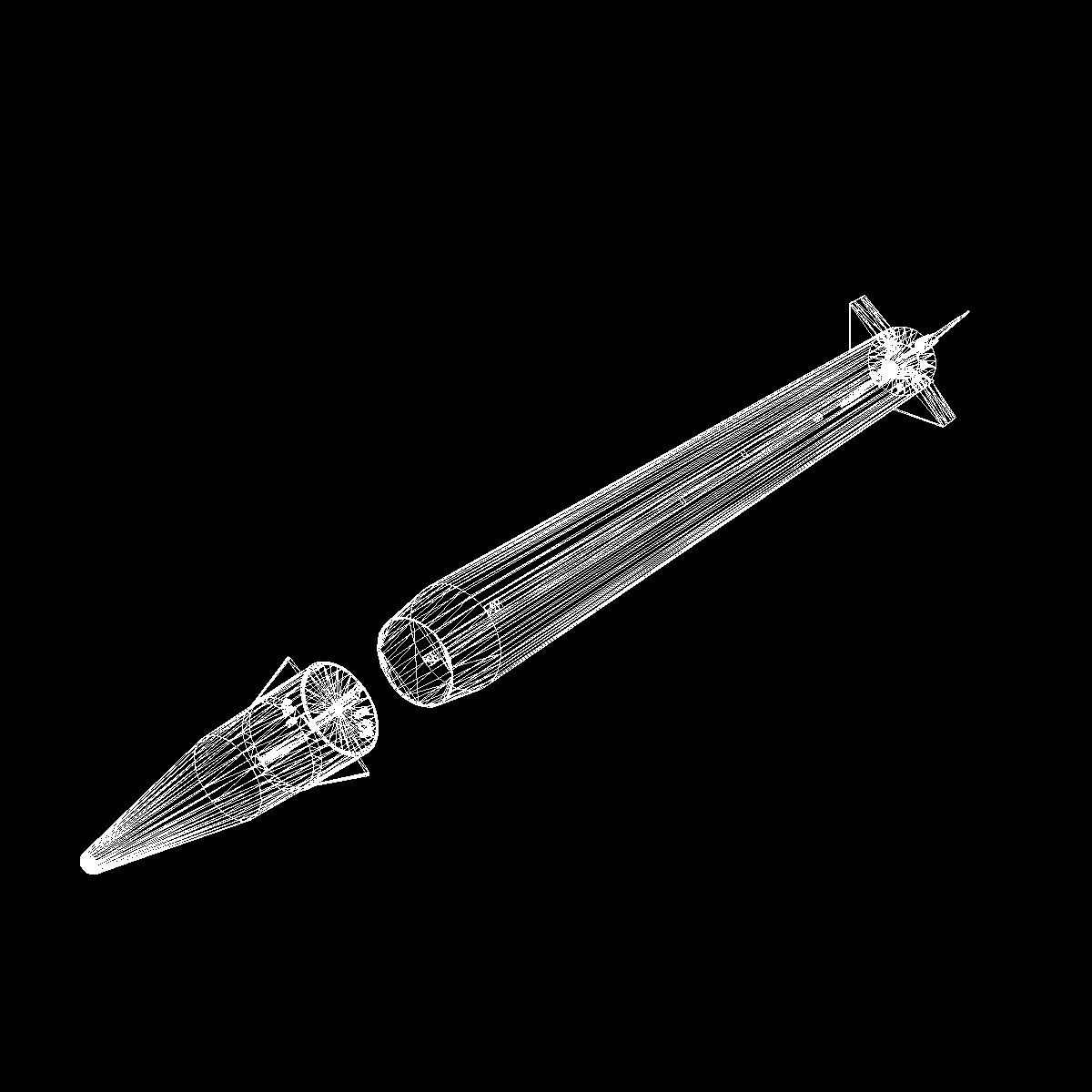 Emad Ballistic Missile 3D model_18