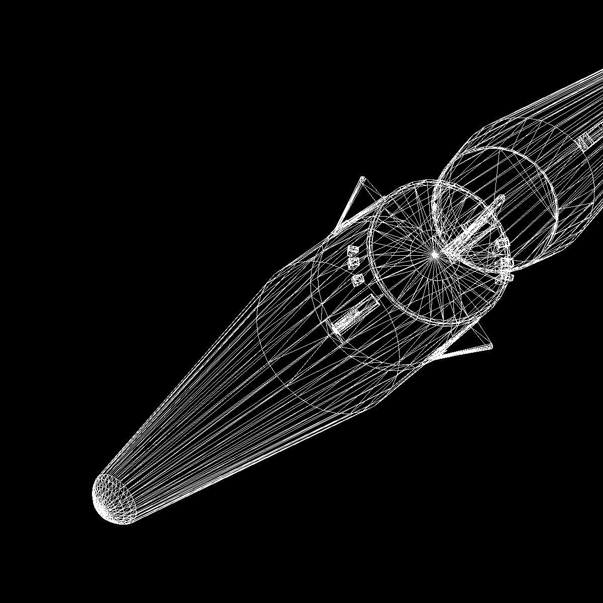 Emad Ballistic Missile 3D model_19