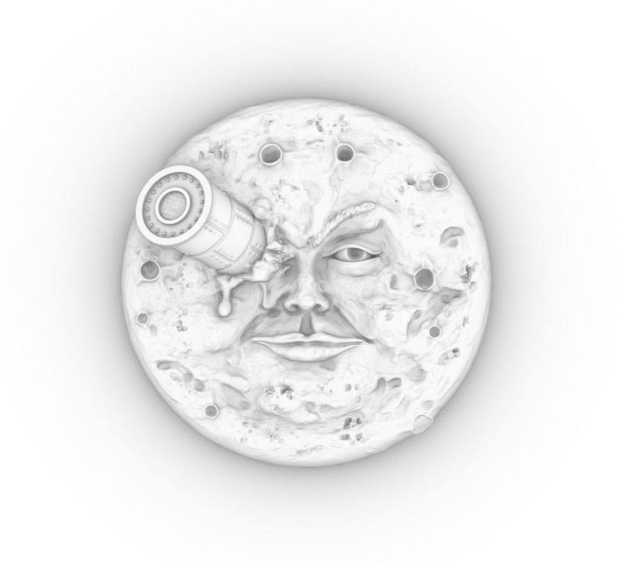 Moon Voyage Brooch And Pendant 3D print model_9