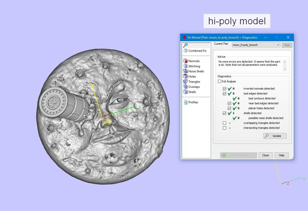 Moon Voyage Brooch And Pendant 3D print model_11