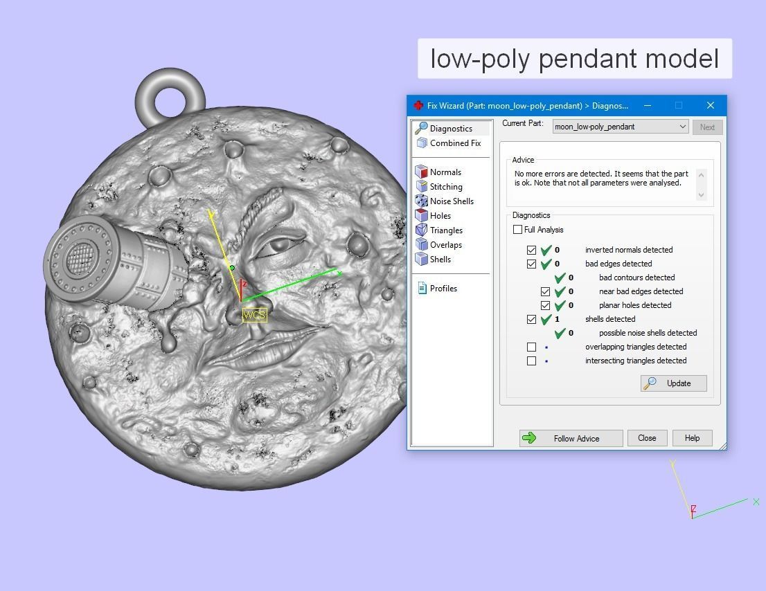 Moon Voyage Brooch And Pendant 3D print model_10