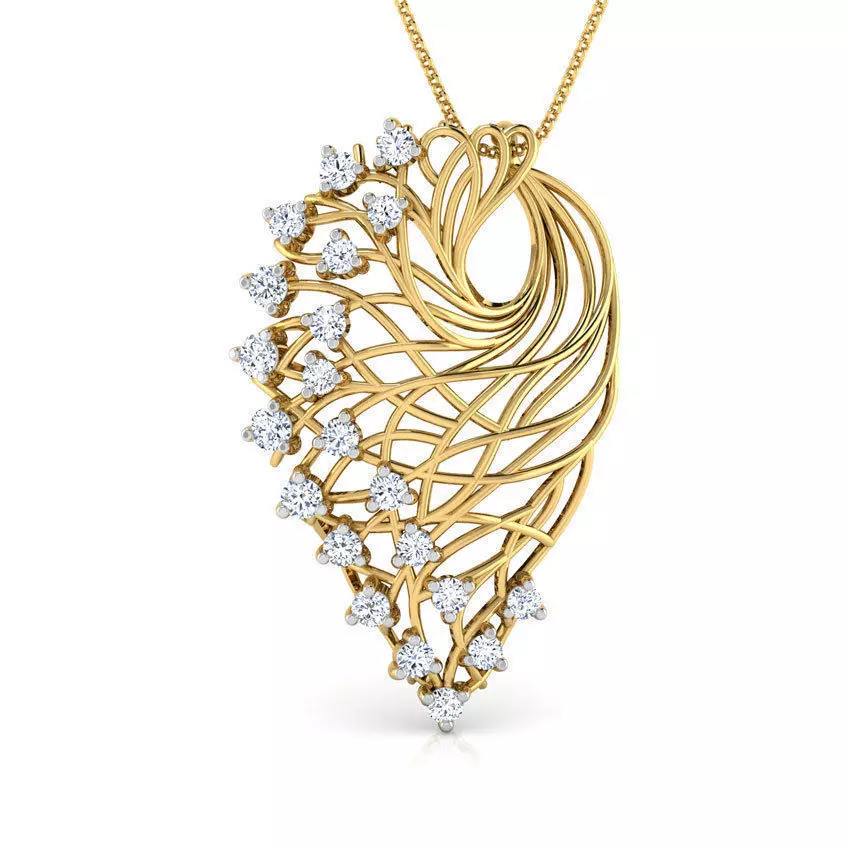 Alder Root Pendant 3D print model_0