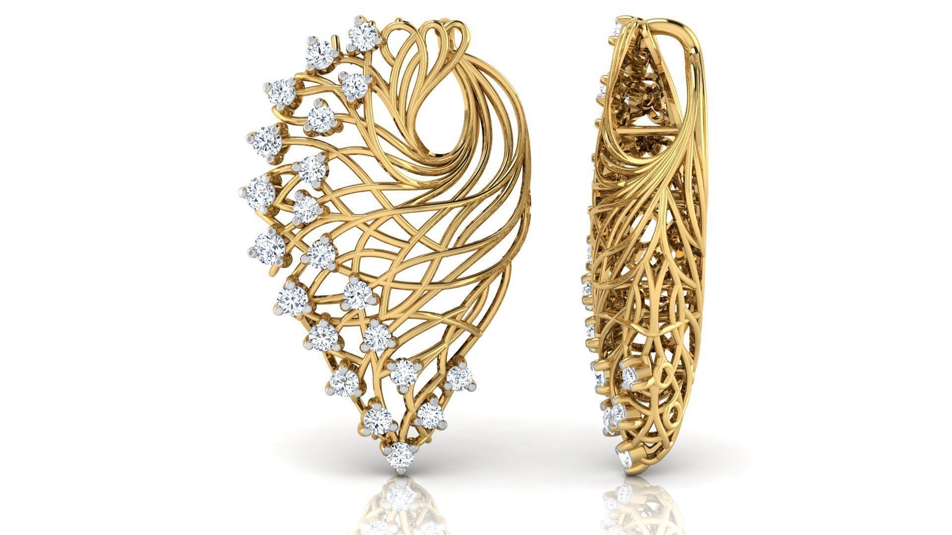 Alder Root Pendant 3D print model_12