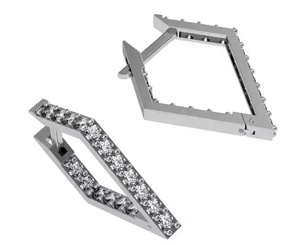 Classic rhomb earrings