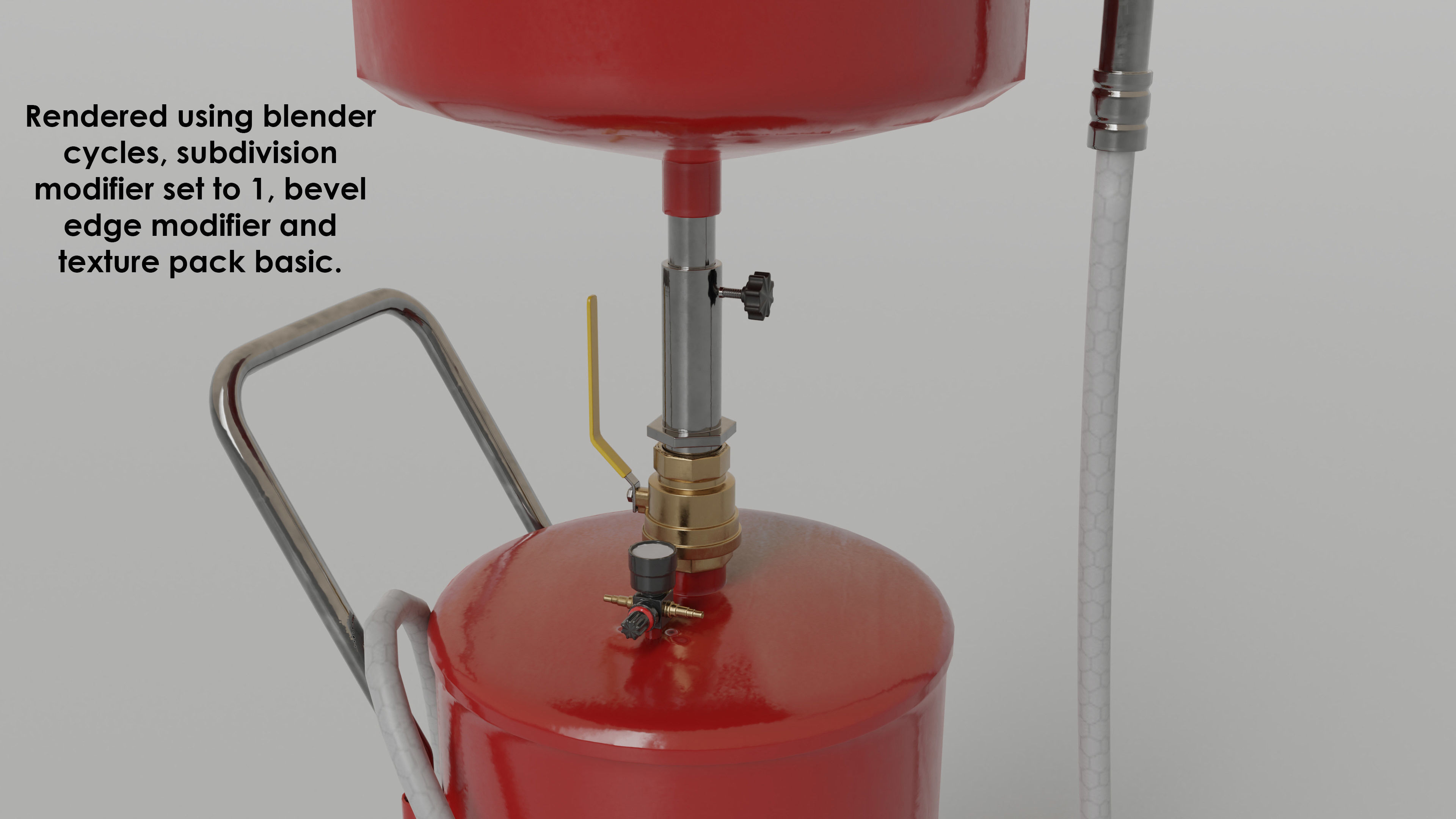 garage - waste oil collector Low-poly 3D model_10