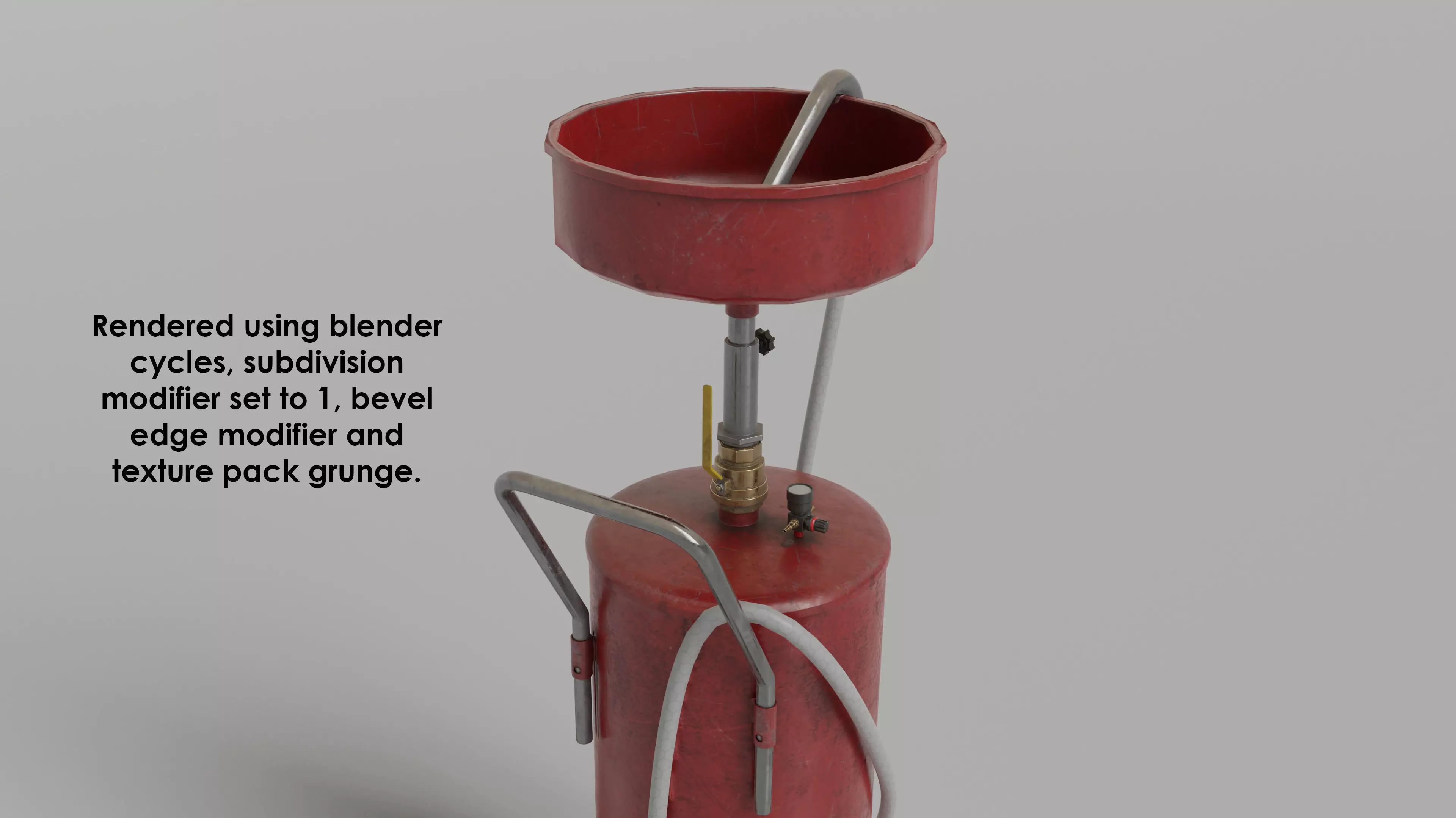 garage - waste oil collector Low-poly 3D model_0