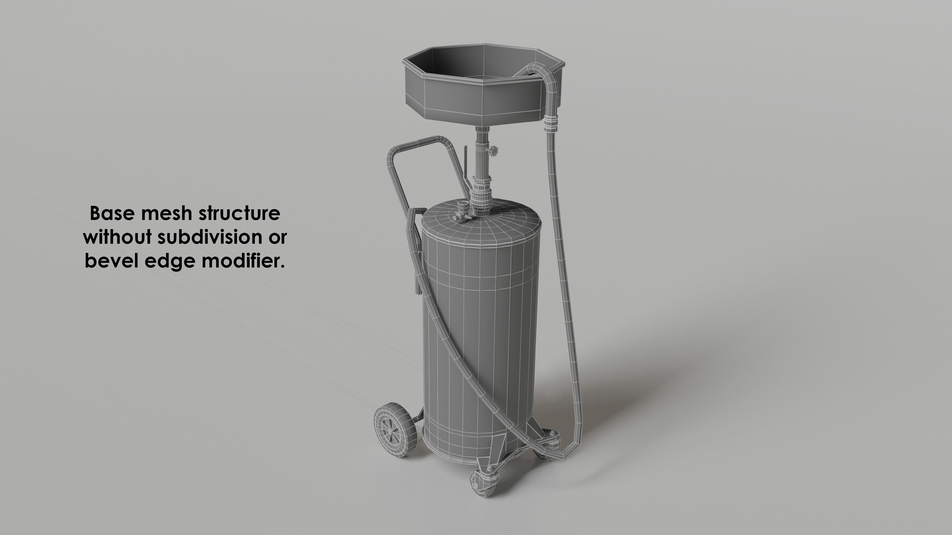 garage - waste oil collector Low-poly 3D model_2