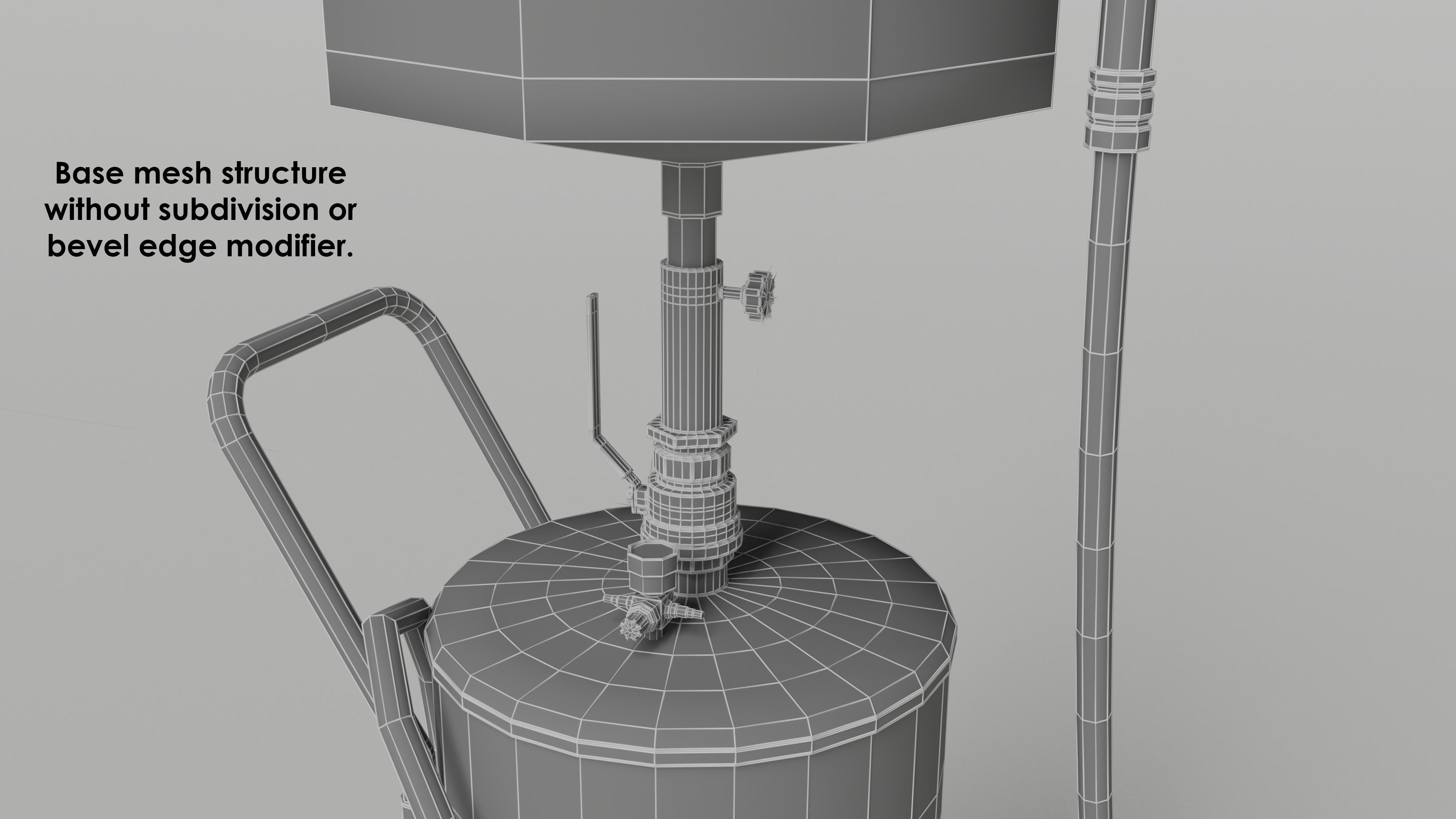 garage - waste oil collector Low-poly 3D model_3