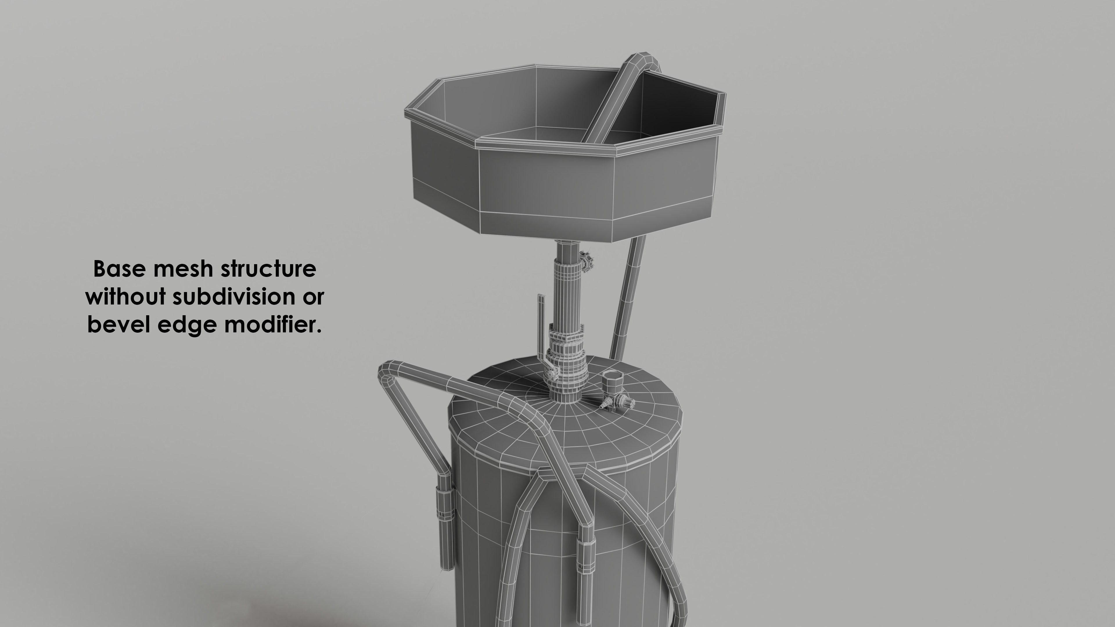 garage - waste oil collector Low-poly 3D model_12