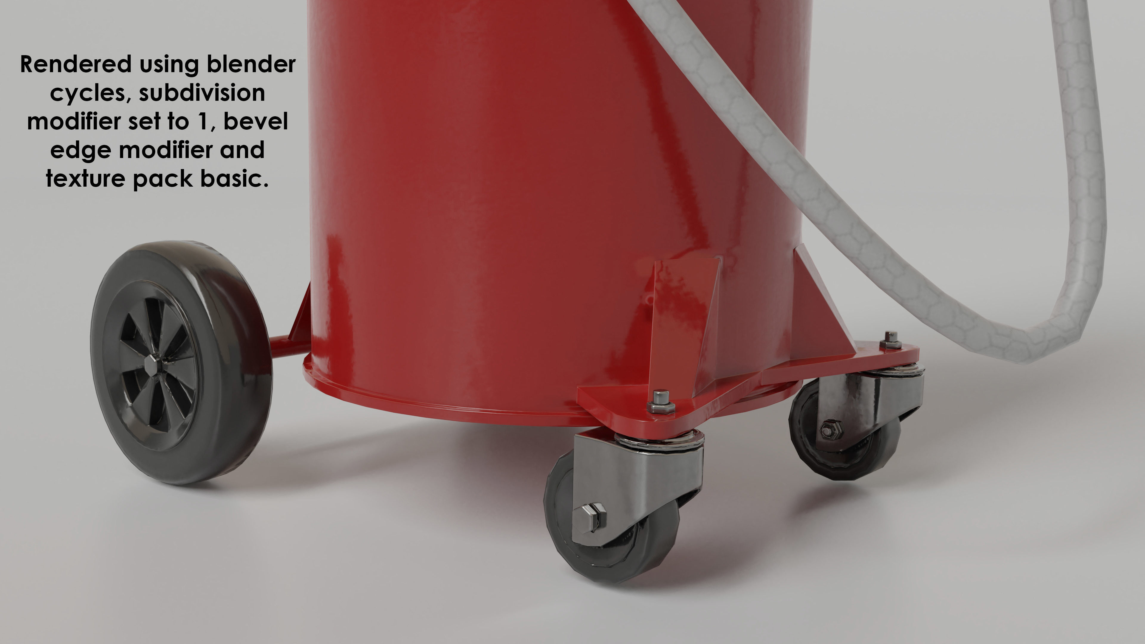 garage - waste oil collector Low-poly 3D model_11