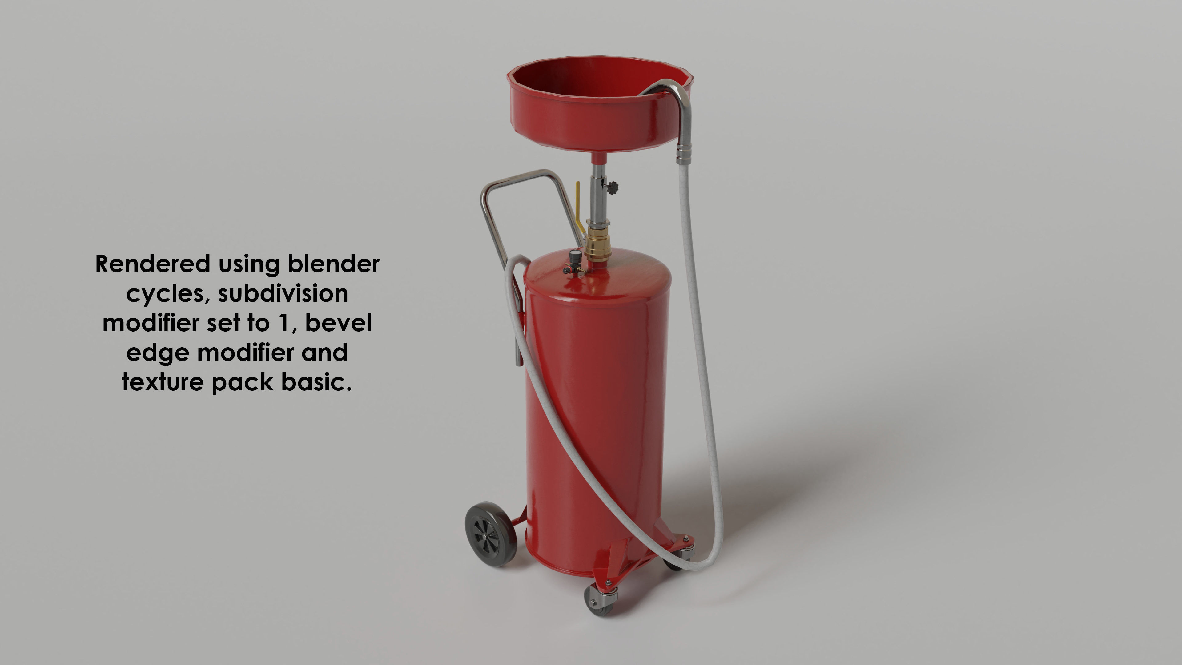 garage - waste oil collector Low-poly 3D model_9
