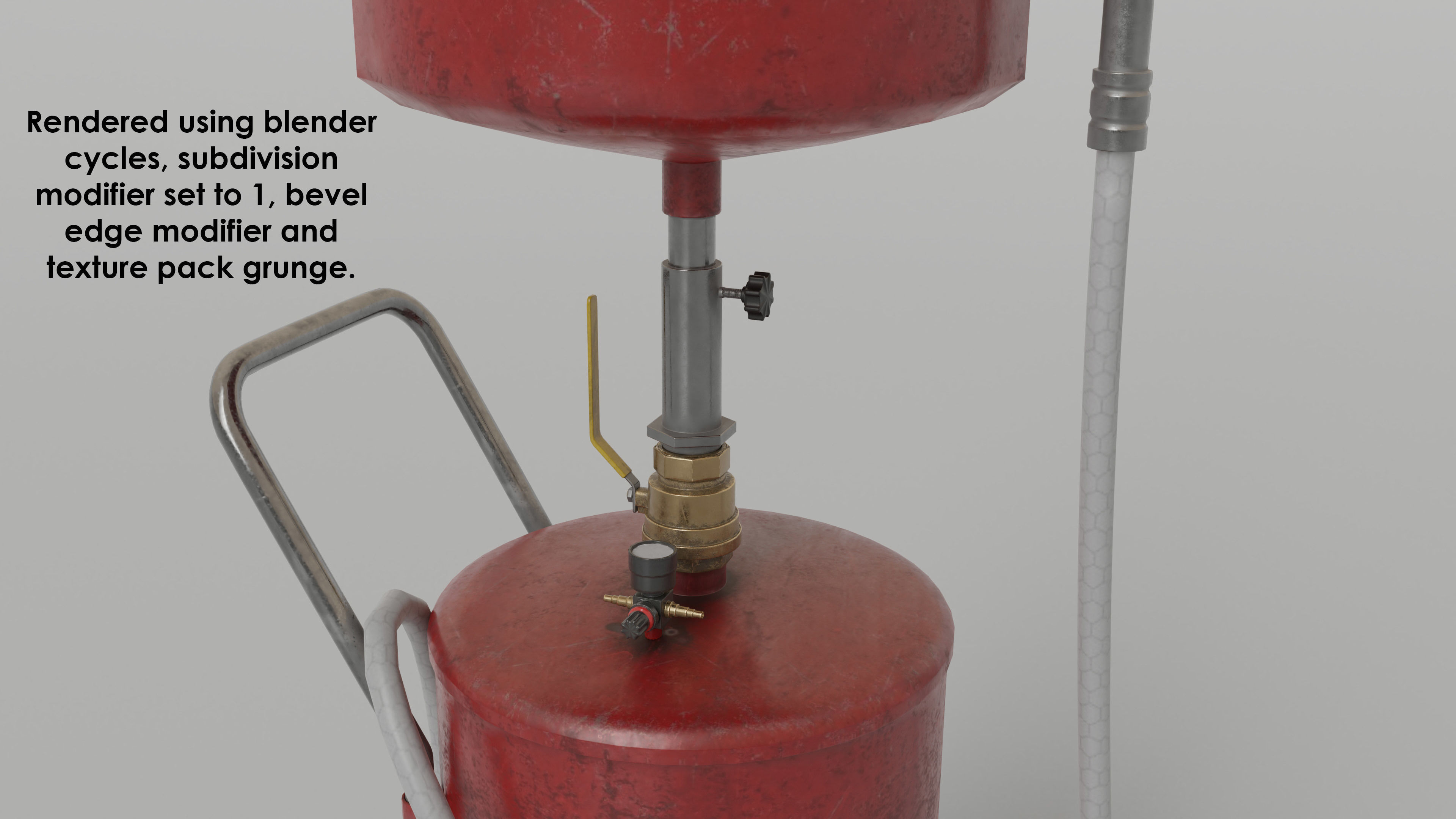 garage - waste oil collector Low-poly 3D model_6