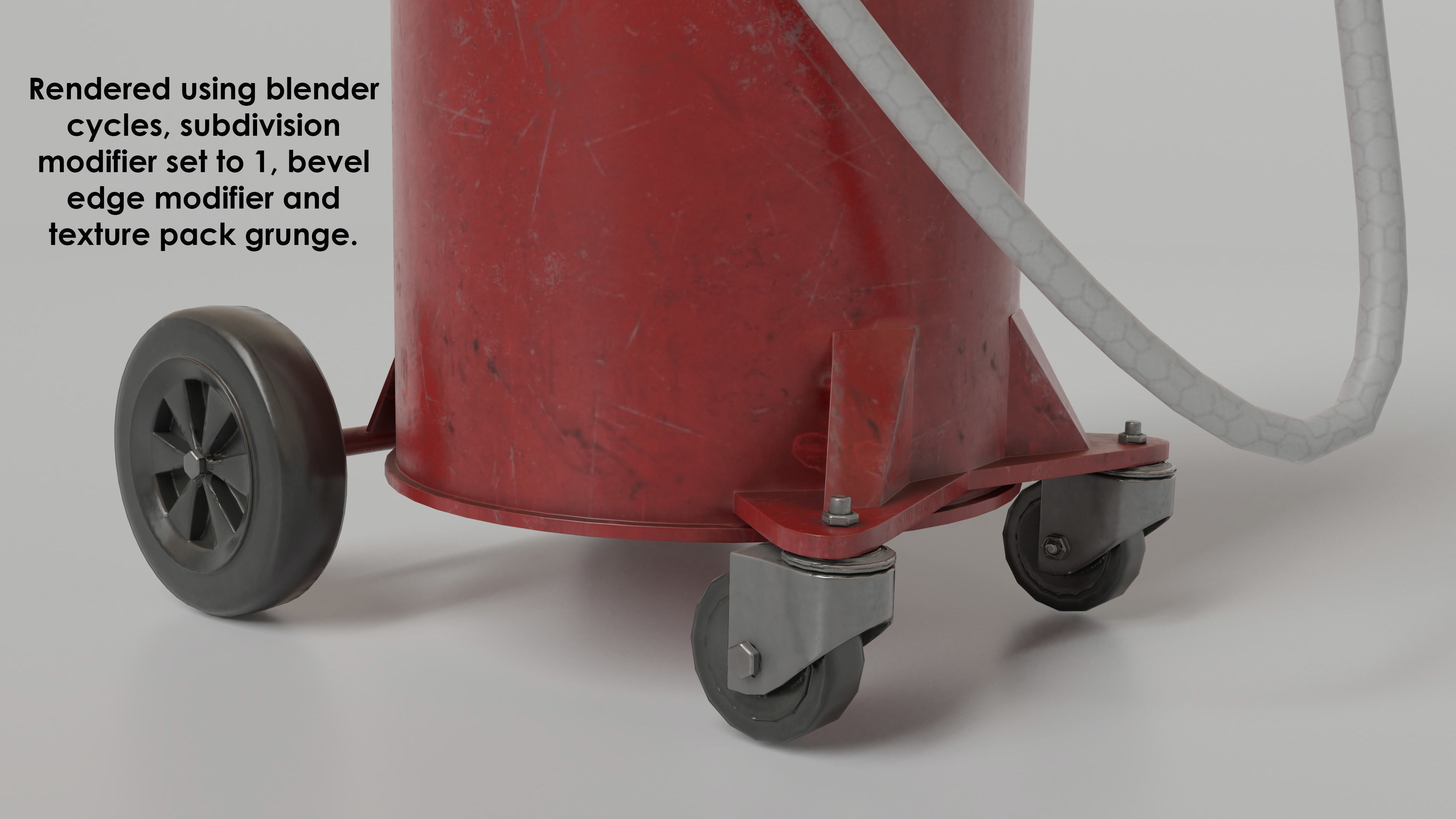 garage - waste oil collector Low-poly 3D model_7