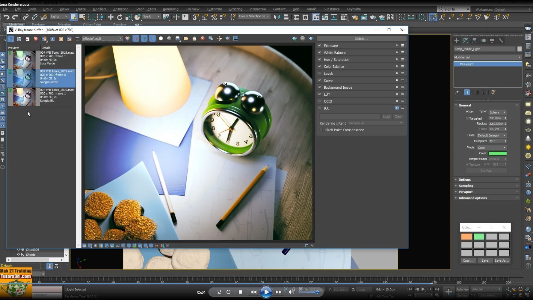 002 Vray Next 3ds max Interfaccia Tutorial MP4  3D model_9