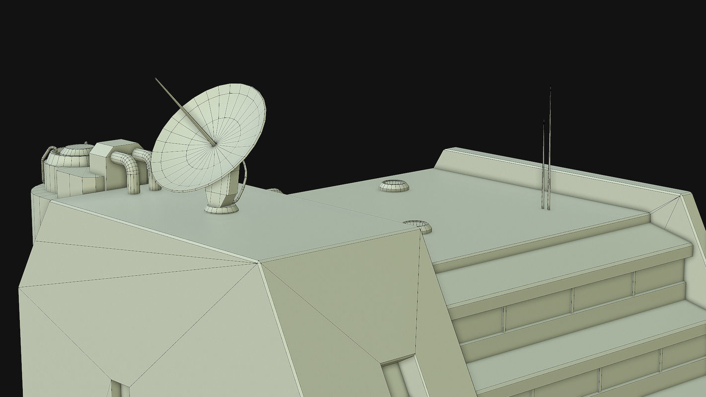 Sci Fi Building PBR Low-poly 3D model_31