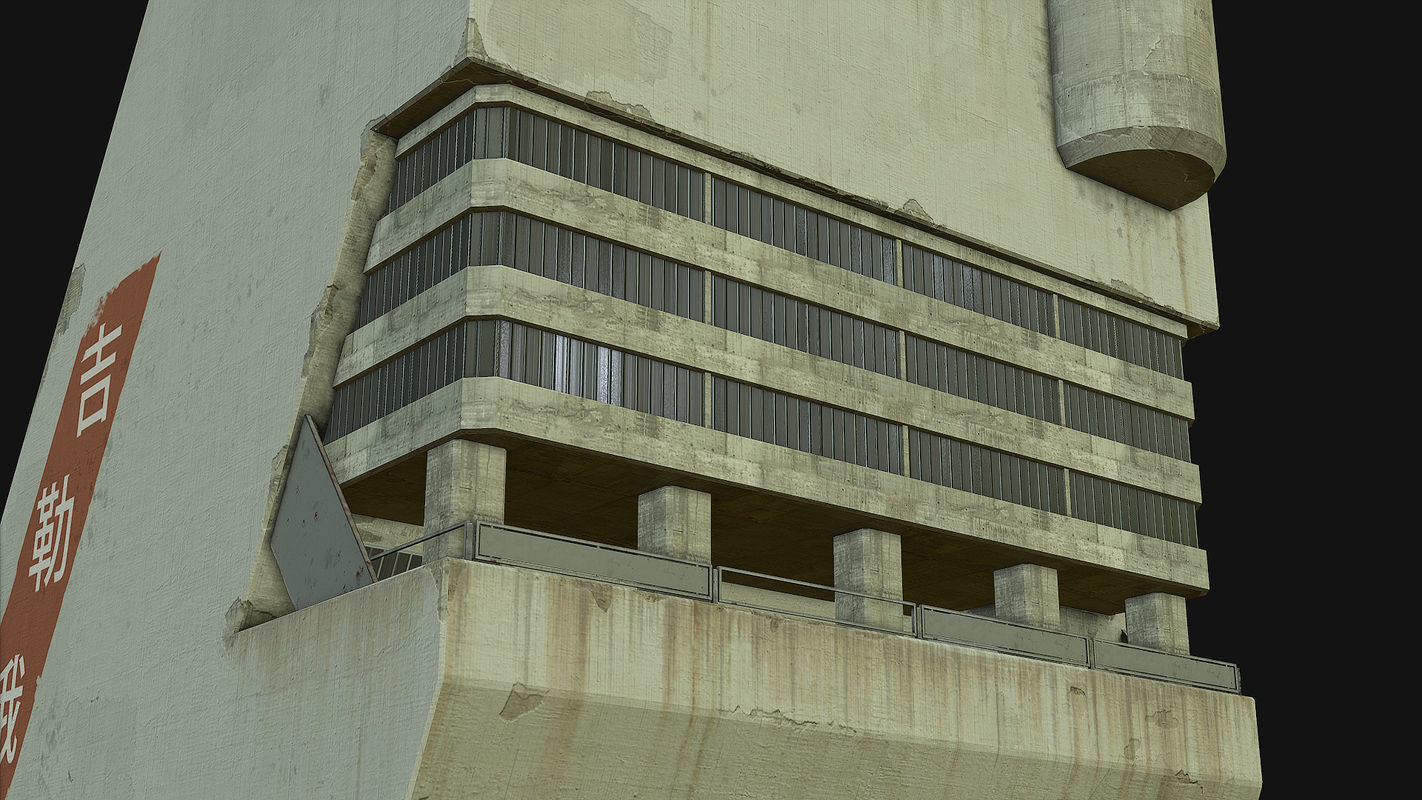 Sci Fi Building PBR Low-poly 3D model_21