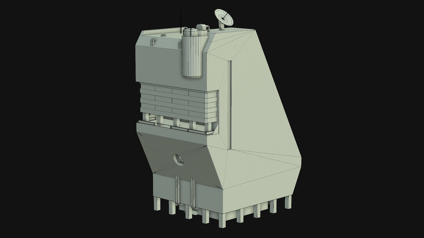 Sci Fi Building PBR Low-poly 3D model_27