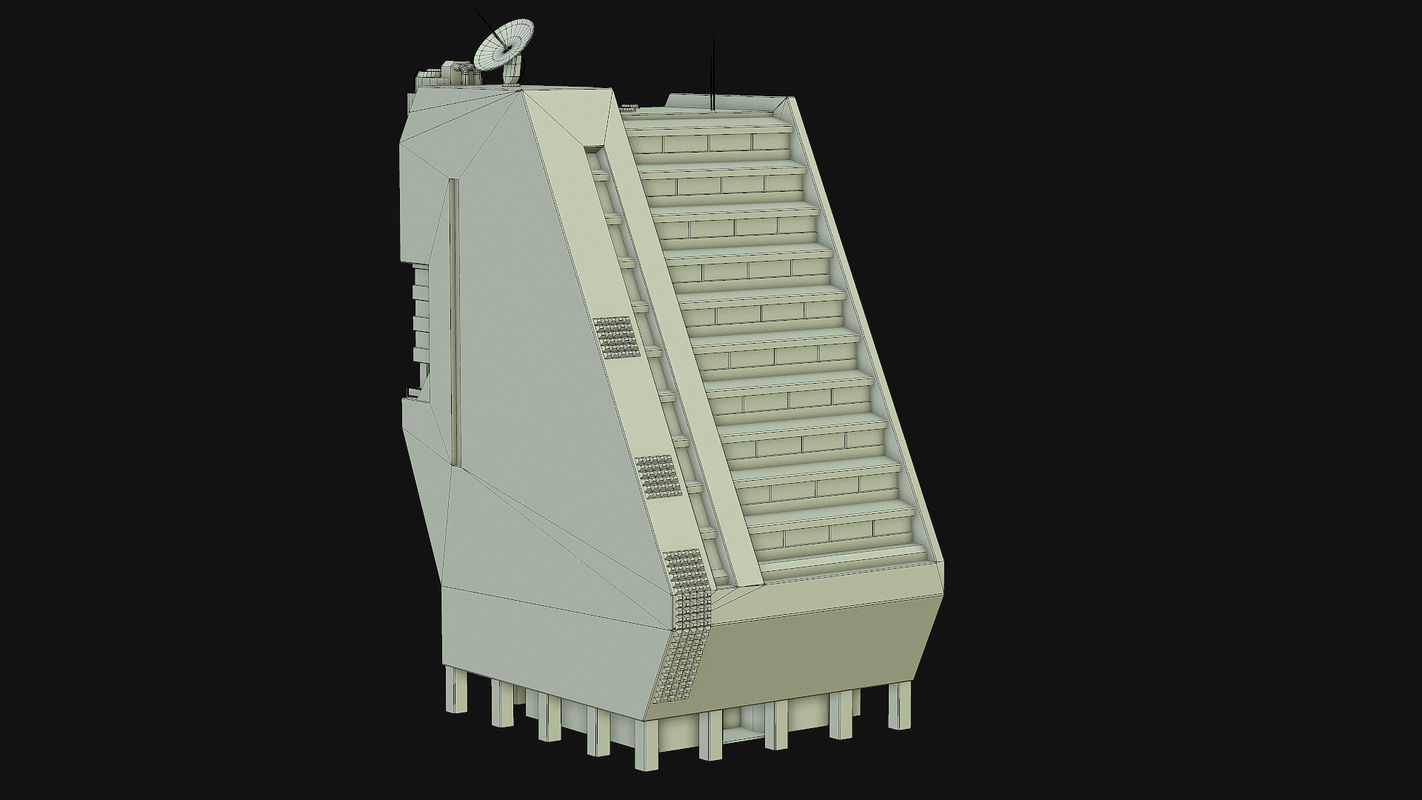 Sci Fi Building PBR Low-poly 3D model_24