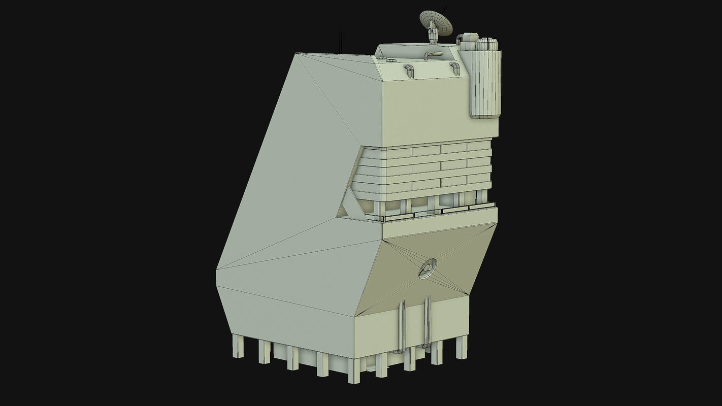 Sci Fi Building PBR Low-poly 3D model_26