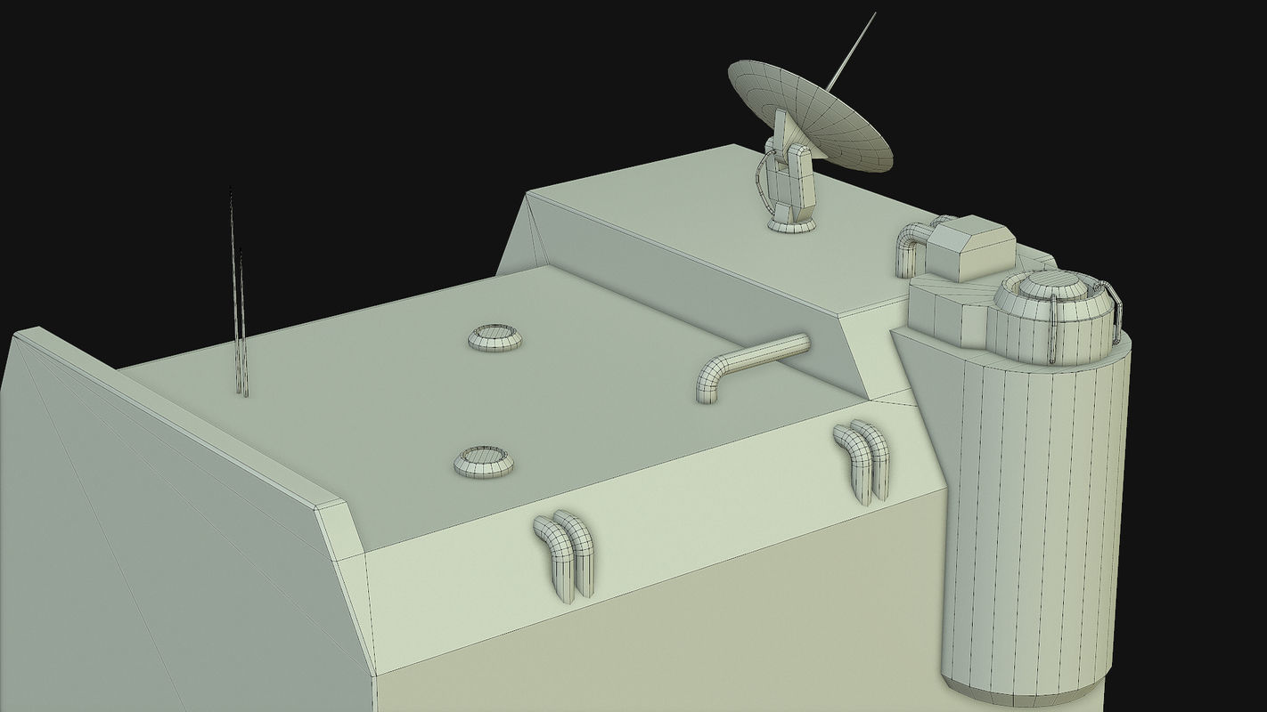 Sci Fi Building PBR Low-poly 3D model_32