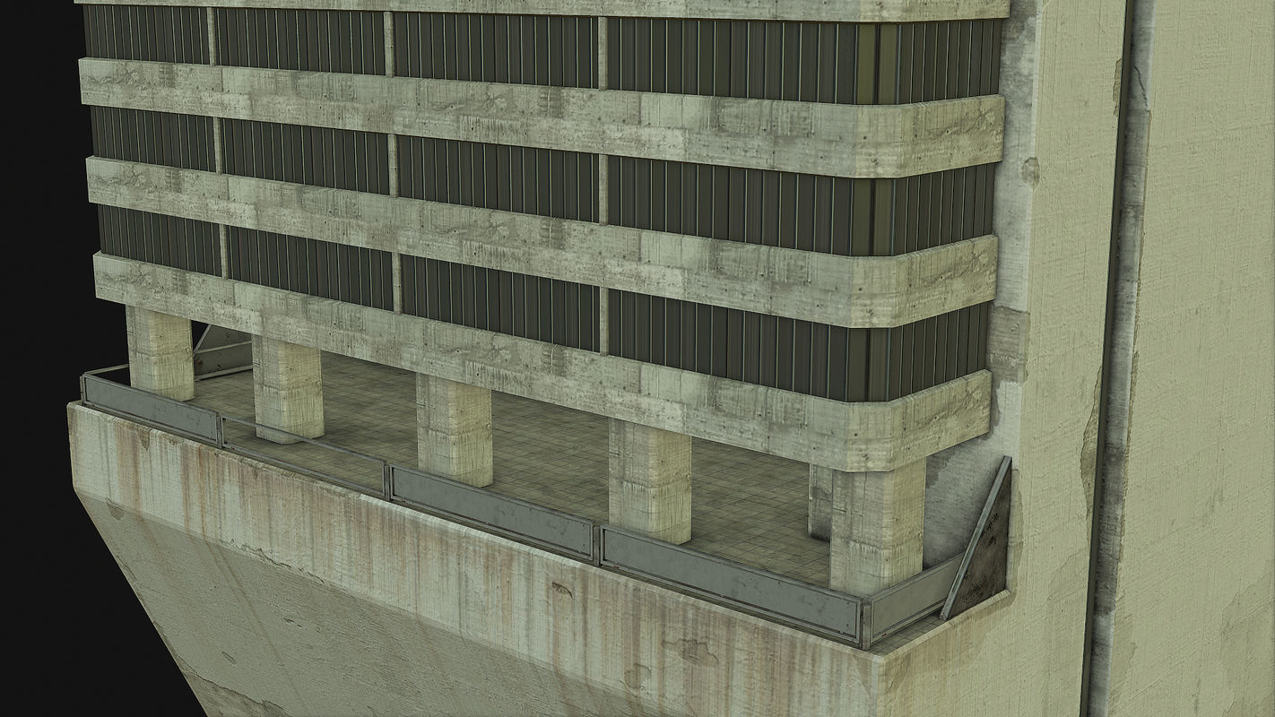 Sci Fi Building PBR Low-poly 3D model_22