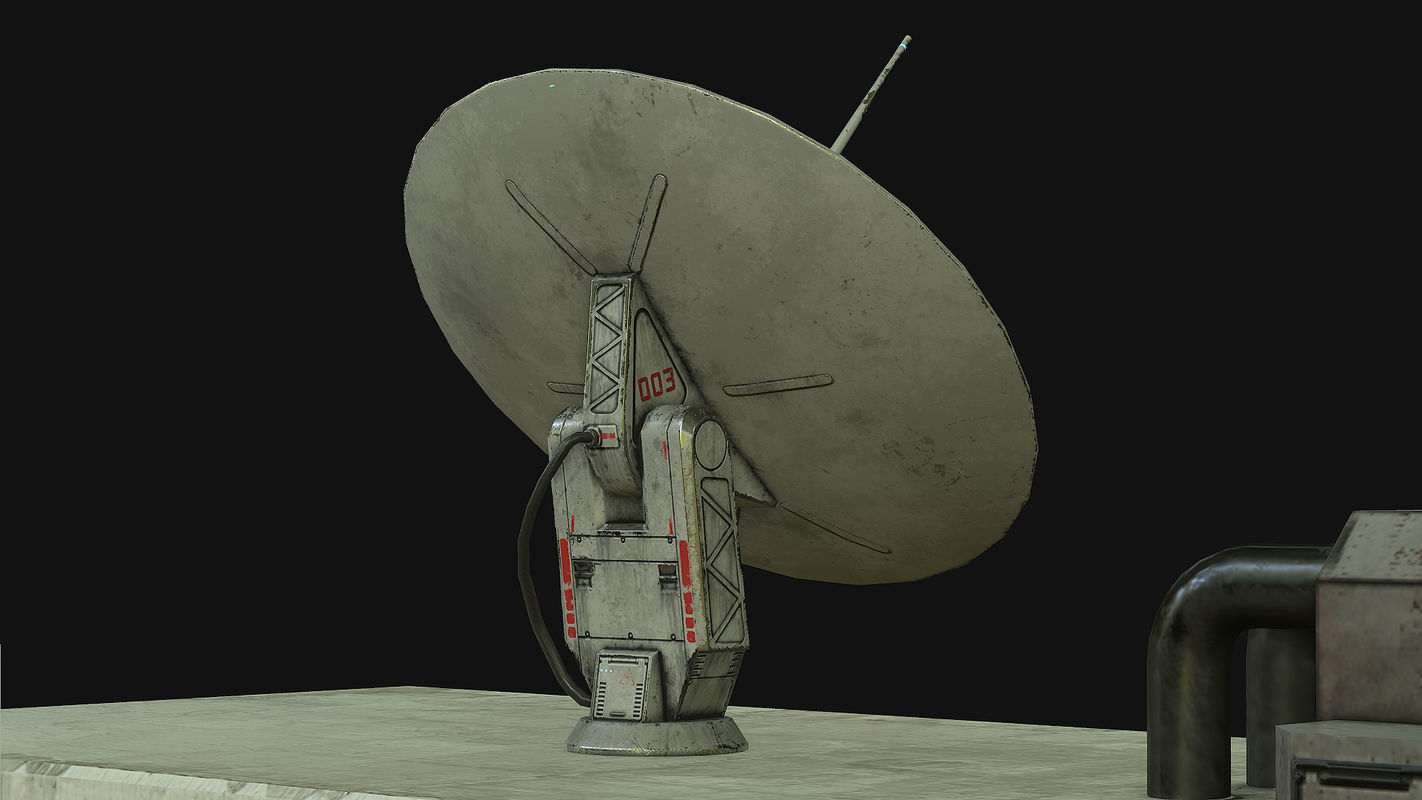 Sci Fi Building PBR Low-poly 3D model_23