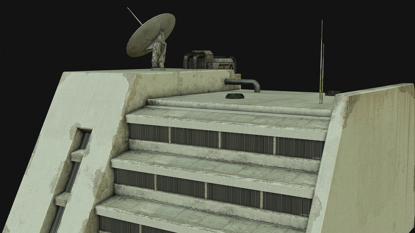 Sci Fi Building PBR Low-poly 3D model_19