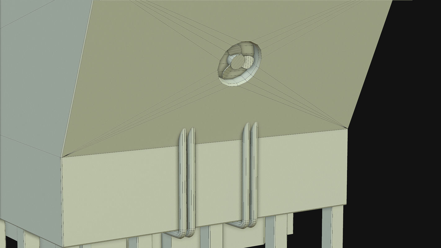 Sci Fi Building PBR Low-poly 3D model_34