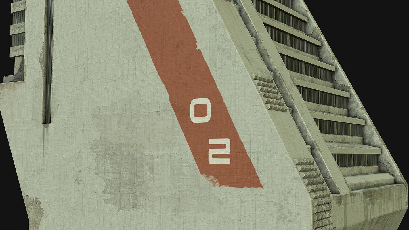 Sci Fi Building PBR Low-poly 3D model_16