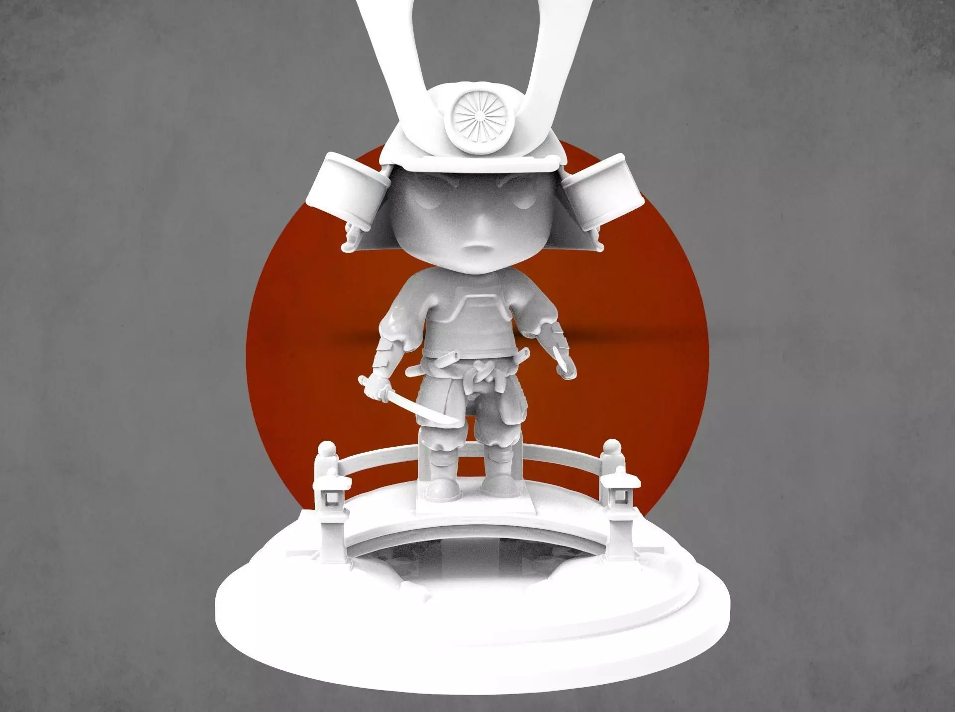 Mini samurai Free 3D print model