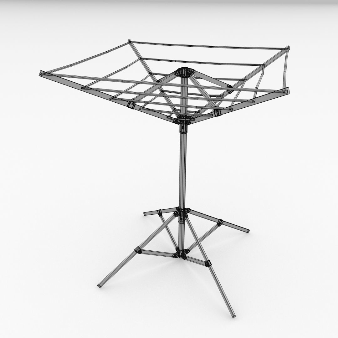 Portable Clothesline 3D model_4
