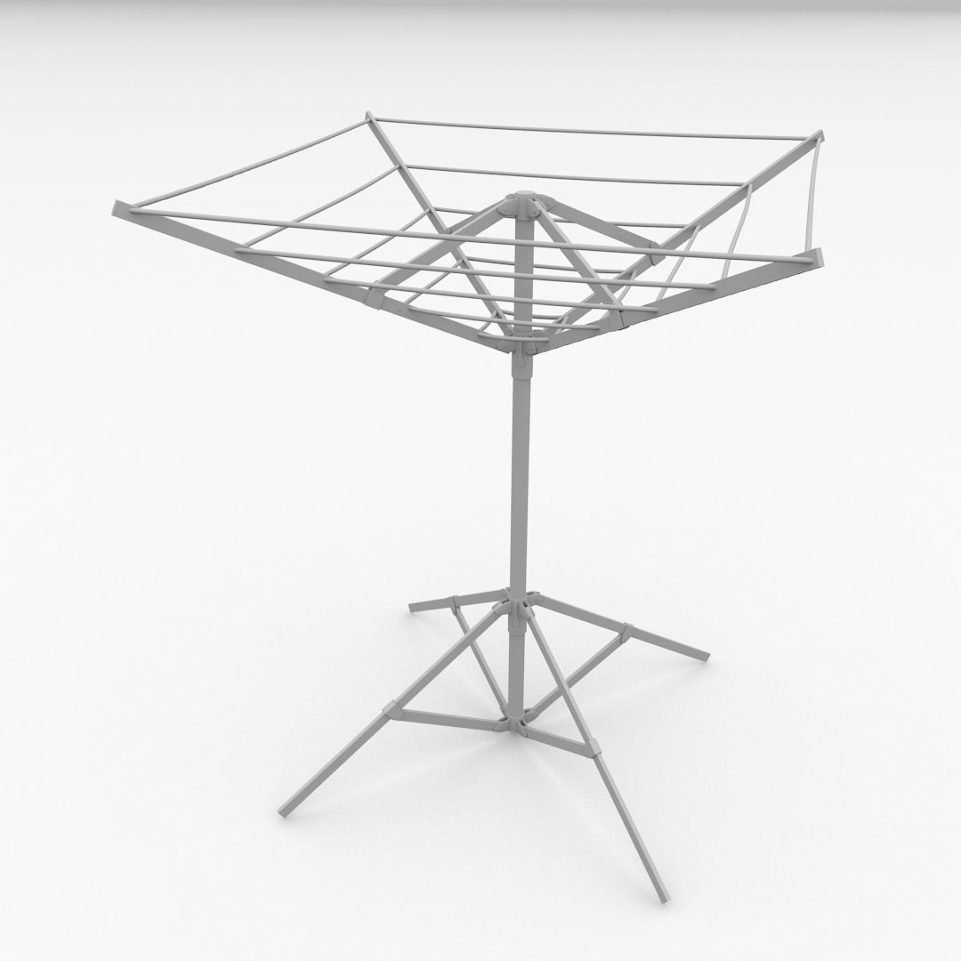 Portable Clothesline 3D model_3